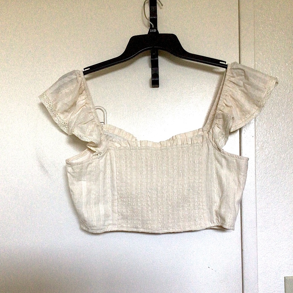 Altar’d State Ruffle Peasant Crop Top - Picture 4 of 5
